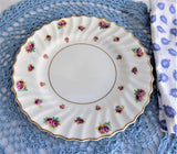 Royal Doulton Rosebud 8.25 Inch Salad Plate Rosebuds 1940s Tea Plate