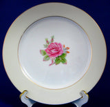 Salad Plate Occupied Japan Fuji Rosette 7.5 Inches Lovely Pink Rose 1945-1952