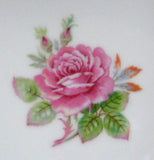 Salad Plate Occupied Japan Fuji Rosette 7.5 Inches Lovely Pink Rose 1945-1952