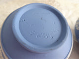 Sugar And Creamer Wedgwood Blue Jasper Large Icarus Sacrifice To Ceres Blue White 1957 1961