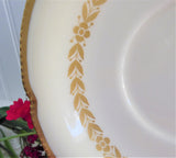 Cup And Saucer Castleton USA Aria Gold Laurel Wreath Burnished Gold Trim