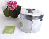 Retro Chromex Chrome Tea Canister Caddy Retro 1950s Mid Century Industrial