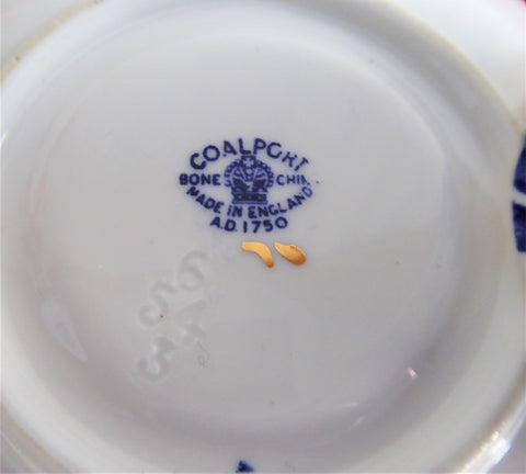 Coalport Maple Time Demi Cup And Saucer Blue And White Bone China 1949 –  Antiques And Teacups