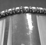 Sugar Scuttle Silver Sugar Bowl Floral Hand Engraved 1920s Sugar Bowl