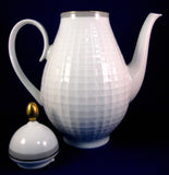 Coffee Pot Mid Century Eschenbach Bavaria Germany Gold trim Retro 1950s Tall Tea Pot