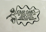 Royal China USA Fair Oaks Dinner Plate Go With Friendly Village 1950-1960s Brown Transferware