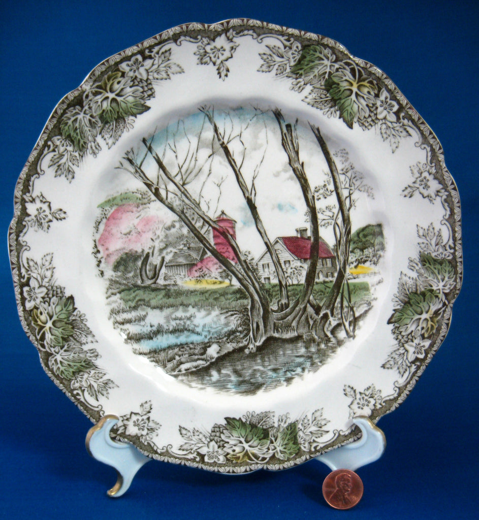 Johnson Brothers Friendly Village Salad Plate Willow By The Brook Engl