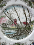 Johnson Brothers Friendly Village Salad Plate Willow By The Brook English Made 1950-1960s