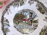Johnson Brothers Friendly Village Sauce Bowl Coupe Stone Wall English Teabag Caddy Coaster 1950s