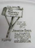 Friendly Village Relish Or Underplate Johnson Bros Well 1950s The Well