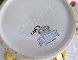 Gibson Teapot Retro White Gold Filigree England 1950s Tall Reeded