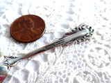 Vintage Sterling Silver Salt Spoon Wallace Silver USA Grande Baroque 1950s