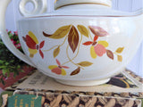 Hall Teapot Aladdin Shape With Infuser Autumn Leaf Jewel Tea 1950s