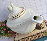 Hall Teapot Aladdin Shape With Infuser Autumn Leaf Jewel Tea 1950s
