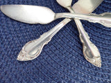 Holmes And Edwards Silver Fashion 3 Butter Knives 1950s Butter Spreaders Silverplate