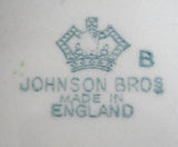 Haddon Hall Transferware Dish Coaster Teabag Caddy Johnson Brothers England 1940-1950s