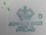 Merry Christmas Dish English Johnson Brothers Coaster 1960s Brown Transferware