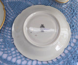 Elegant Teacup Trio Laurel Gold Laurel Wreath Gold Beading Castleton USA 1940s