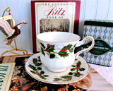 Cup And Saucer Christmas Royal Grafton Noel Holidays 1950s England