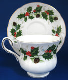 Cup And Saucer Christmas Royal Grafton Noel Holidays 1950s England