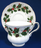 Cup And Saucer Christmas Royal Grafton Noel Holidays 1950s England