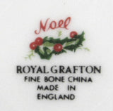 Cup And Saucer Christmas Royal Grafton Noel Holidays 1950s England