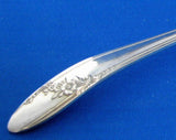 Oneida 1950s Queen Bess Gravy Lady Vintage Silver Tudor Plate Floral Serving Ladle