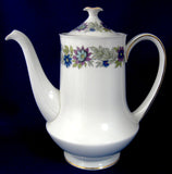 Paragon Cherwell Coffee Pot England Retro Tall Teapot 1950s Purple Blue Sage