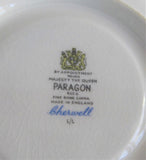 Paragon Cherwell Cup and Saucer Retro 1960s Bone China Groovy Blue Lavender Floral
