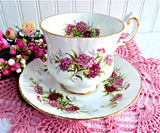 Paragon Cup And Saucer Sweet Williams English Flowers Series Elizabeth Warrant 1960s