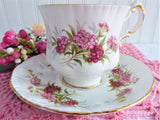 Paragon Cup And Saucer Sweet Williams English Flowers Series Elizabeth Warrant 1960s