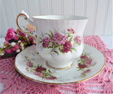 Paragon Cup And Saucer Sweet Williams English Flowers Series Elizabeth Warrant 1960s