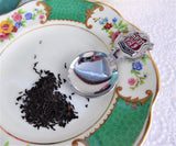 Port Talbot Wales Tea Caddy Spoon 1940s Souvenir Chromium Plate Enamel Tea Scoop