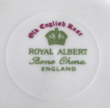Old English Rose  Royal Albert Cup And Saucer 1950s Brush Gold Hampton