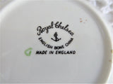 Royal Chelsea Butter Pat English Butter Chip Astilbe 1950s Teabag Caddy Ring Dish