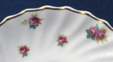 Royal Doulton Rosebud Saucer Only White Swirl Rosebuds 1940s Red White Gold