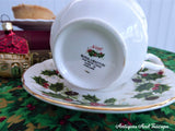 Cup And Saucer Christmas Royal Grafton Noel Holidays 1950s England