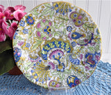 Pretty Tea Cup And Saucer Paisley Chintz 1950s Vintage Royal Standard Blue Pink