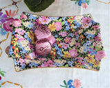 Royal Winton Balmoral Chintz Rectangular Sweet Meat Dish 1950s Grimwades Black Floral