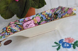Royal Winton Balmoral Chintz Rectangular Sweet Meat Dish 1950s Grimwades Black Floral