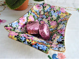 Royal Winton Balmoral Chintz Rectangular Sweet Meat Dish 1950s Grimwades Black Floral