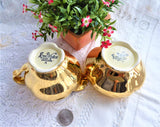 Fancy Royal Winton Golden Age Cream And Sugar Vintage 1960s Gold Luster