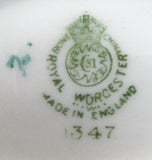 Open Salt Royal Worcester Staffordshire Posy Salt Cellar 1950s Hand Made Bone China