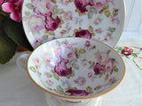 Lush Roses Cup And Saucer 1950s Schumann Arzberg Bavaria Germany