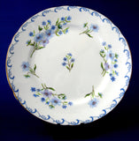 Plate Shelley China England Blue Rock 6 Inch Cake Plate Side Plate 1950s Tea Plate