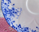 Shelley Dainty Blue Dainty Shape Cup and Saucer English Bone China 1950s