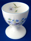 Shelley Egg Cup Blue Rock Dainty Shape Pedestal Eggcup 1950s English Bone China