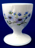 Shelley Egg Cup Blue Rock Dainty Shape Pedestal Eggcup 1950s English Bone China