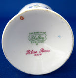 Shelley Egg Cup Blue Rock Dainty Shape Pedestal Eggcup 1950s English Bone China