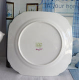 Shelley China Dainty Blue Rock Cup and Plate Snack Set Buffet Tennis Tea And Toast England